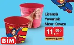 LİSANSLI  YUVARLAK  MISIR KOVASI